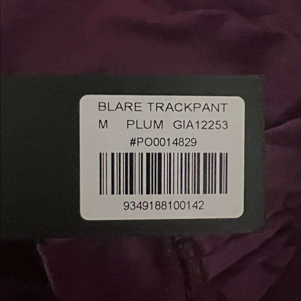 I.AM.GIA Plum Script Track Pants- Authentic - Picture 5 of 5